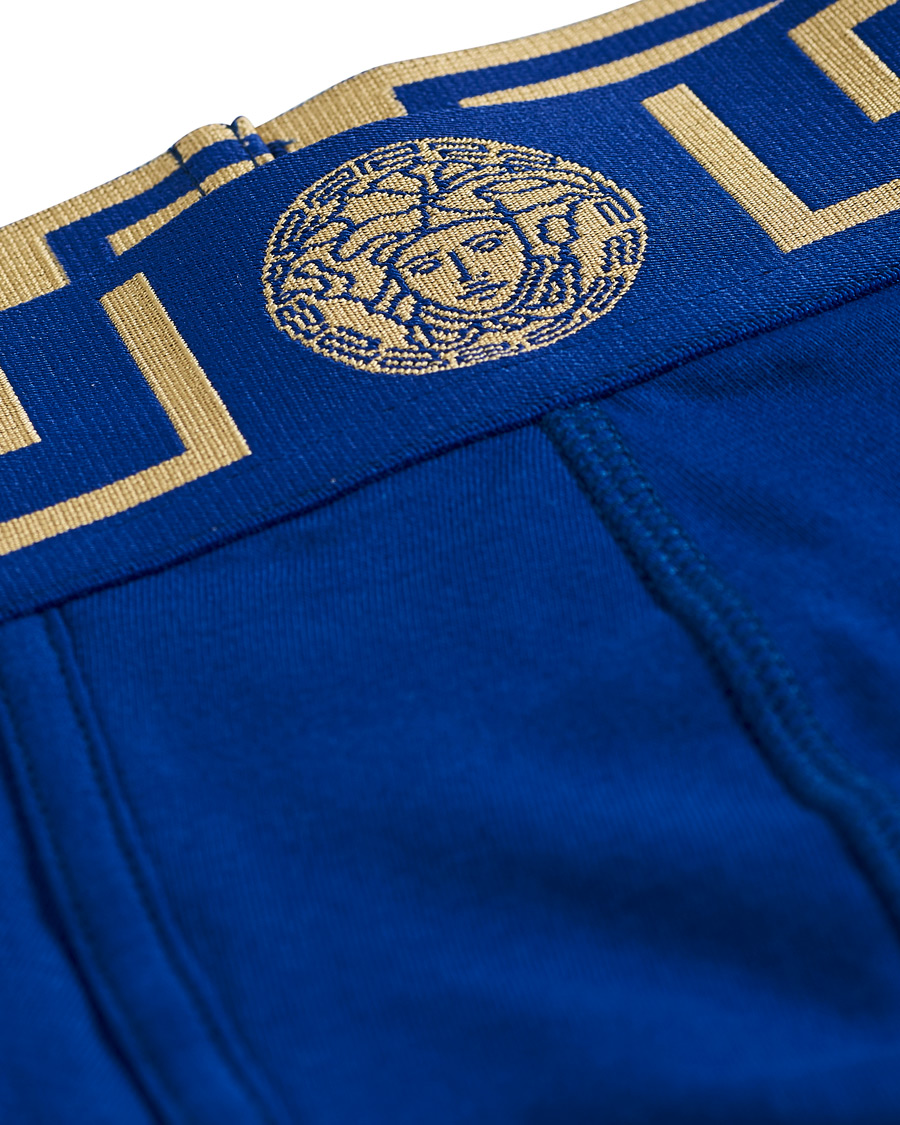 Herre | Undertøj | Versace | Greca Boxer Briefs Blue