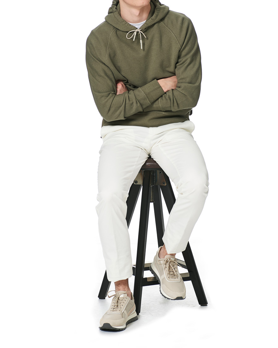Herre | Trøjer | Ermenegildo Zegna | Cotton/Cashmere Hoodie Sage Green