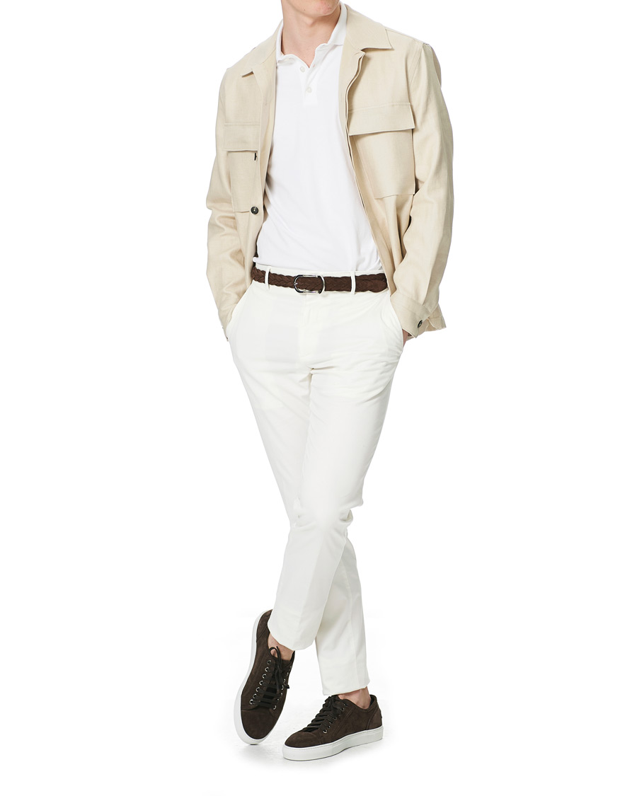 Herre | Skjorter | Ermenegildo Zegna | Linen Shirt Jacket Light Beige