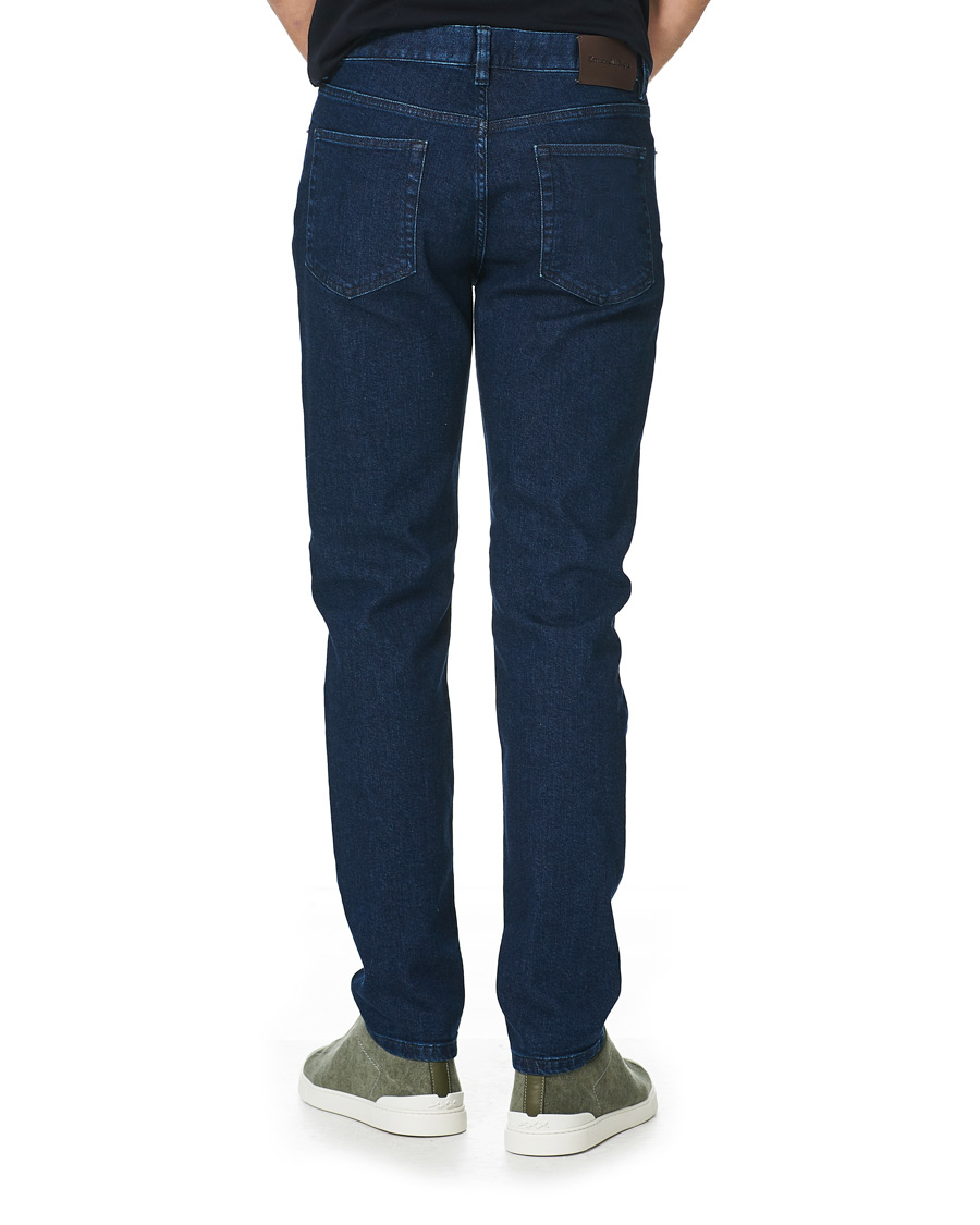 Herre | Jeans | Ermenegildo Zegna | Slim Fit Stretch Jeans Dark Indigo
