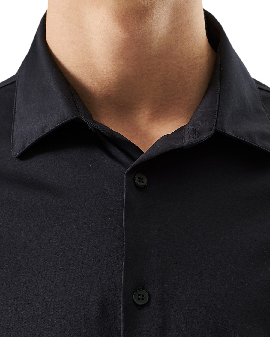 Herre | Skjorter | Z Zegna | Soft Jersey Shirt Navy
