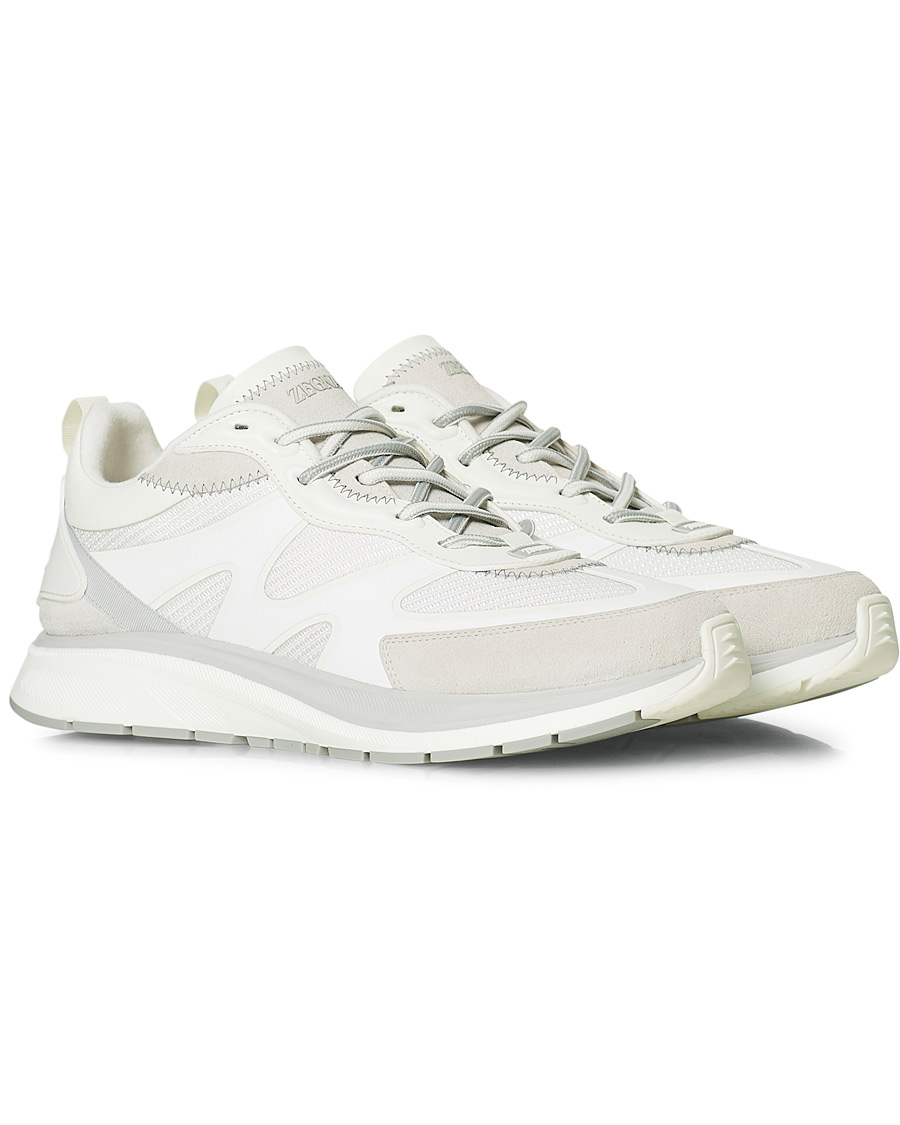 Herre | Z Zegna Recycled Running Sneakers White | Z Zegna | Recycled Running Sneakers White
