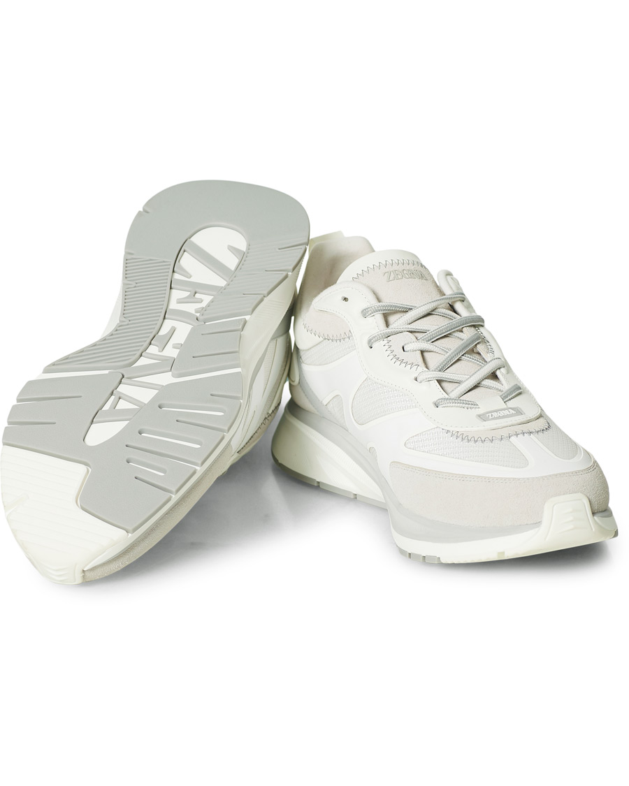 Herre | Z Zegna Recycled Running Sneakers White | Z Zegna | Recycled Running Sneakers White