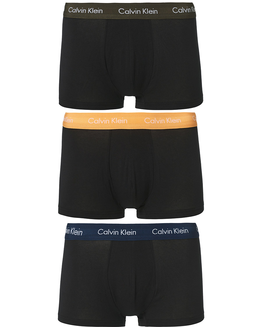 Herre | Undertøj | Calvin Klein | Cotton Stretch Trunk 3-Pack Orange/Blue/Green