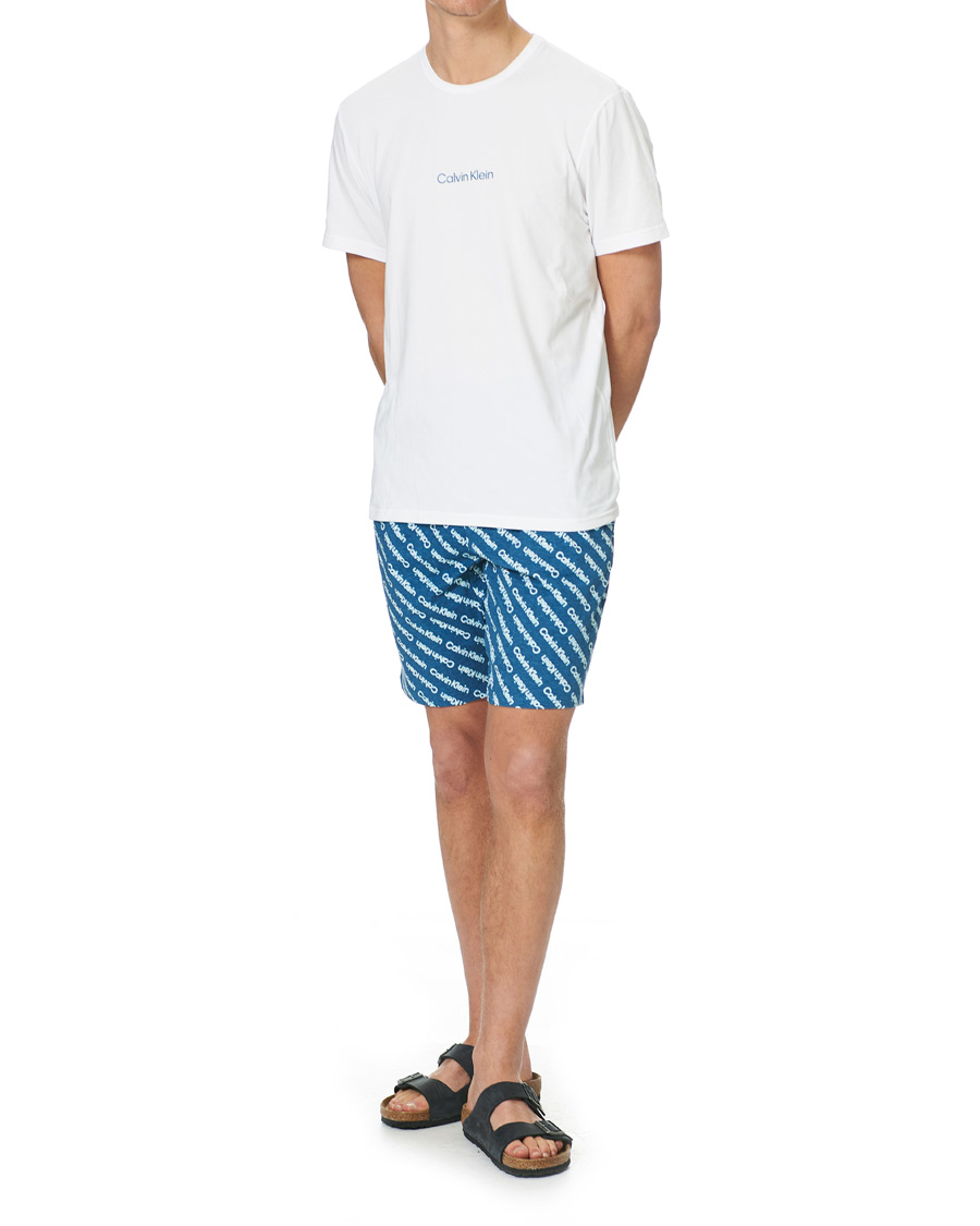 Herre | Pyjamas & Morgenkåber | Calvin Klein | Short Pyjama Set White/Navy