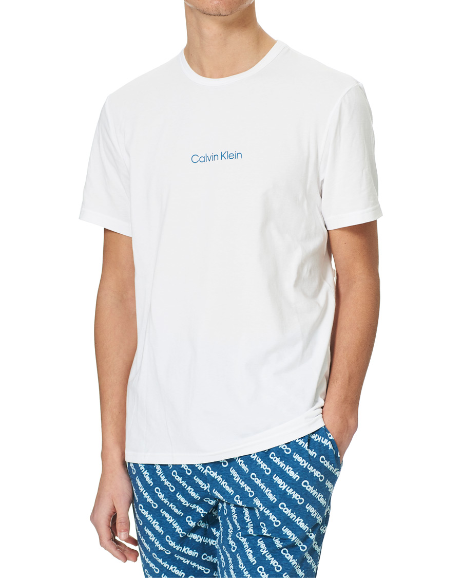Herre | Pyjamas & Morgenkåber | Calvin Klein | Short Pyjama Set White/Navy