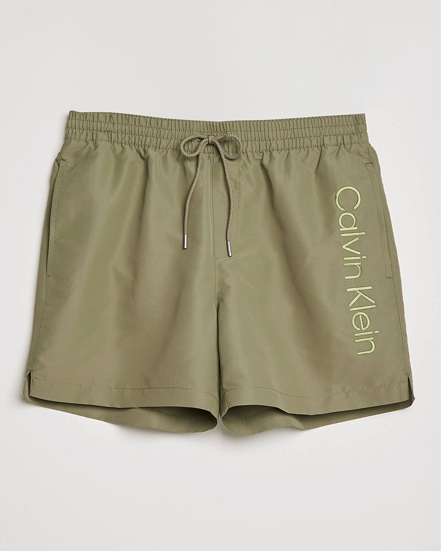 Herre | Badebukser | Calvin Klein | Tonal Logo Drawstring Swimshorts New Basil