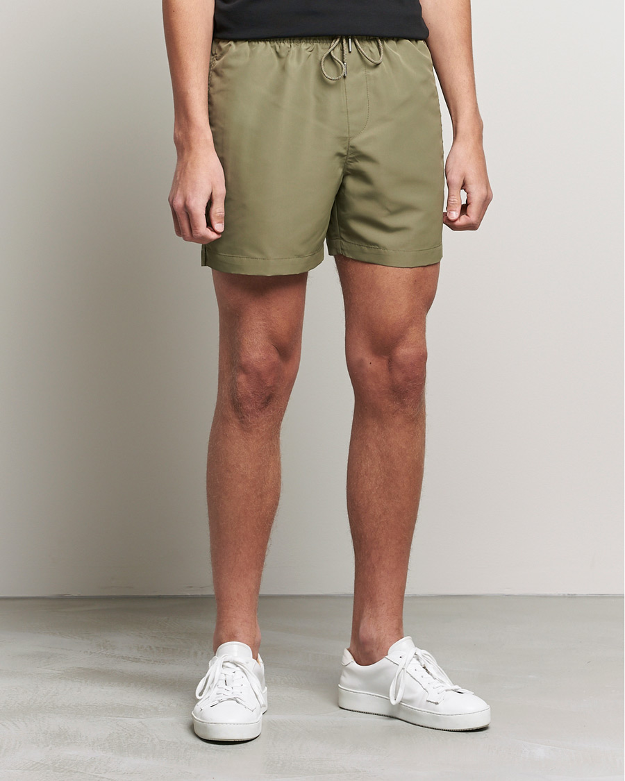 Herre | Badebukser | Calvin Klein | Tonal Logo Drawstring Swimshorts New Basil