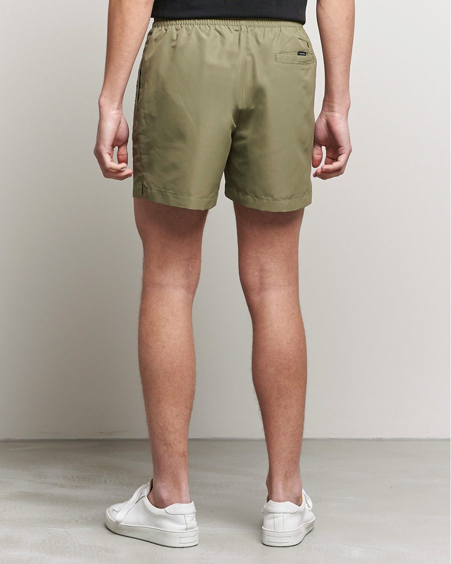 Herre | Badebukser | Calvin Klein | Tonal Logo Drawstring Swimshorts New Basil