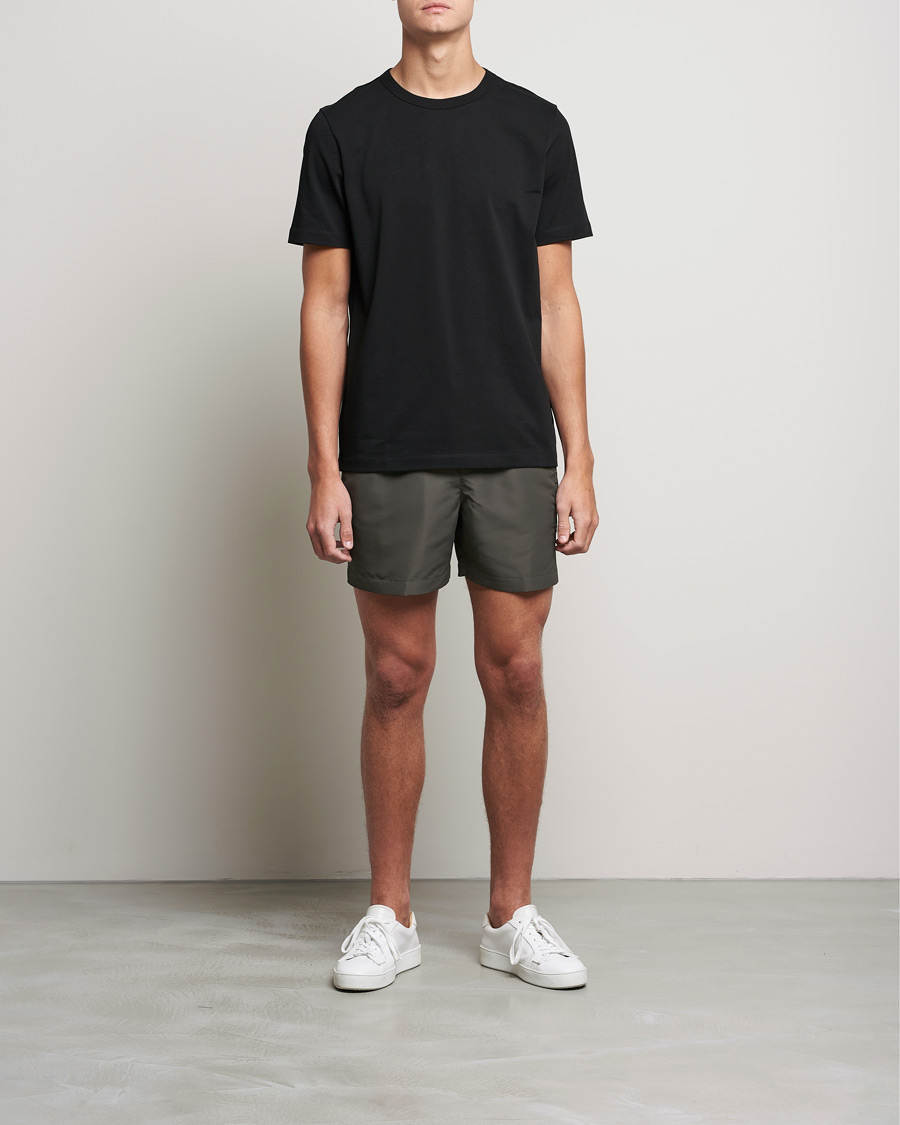 Herre | Badebukser | Calvin Klein | Tonal Logo Drawstring Swimshorts Industrial Grey