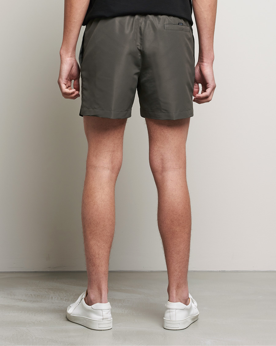 Herre | Badebukser | Calvin Klein | Tonal Logo Drawstring Swimshorts Industrial Grey