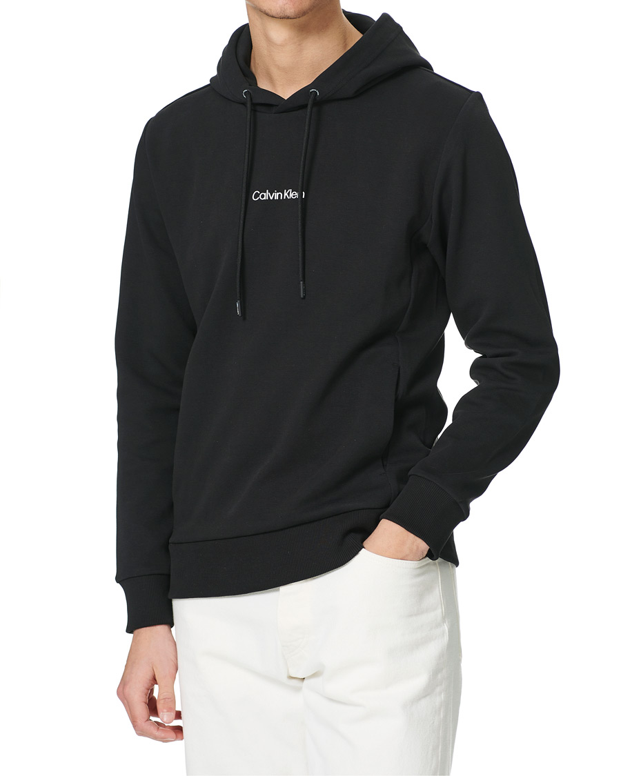 Herre | Trøjer | Calvin Klein | Small Chest Logo Hoodie Black