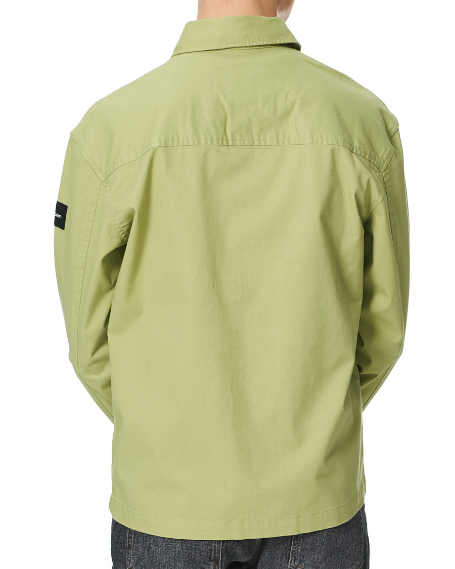 Herre | Skjorter | Calvin Klein | Twill Overshirt Sage Green