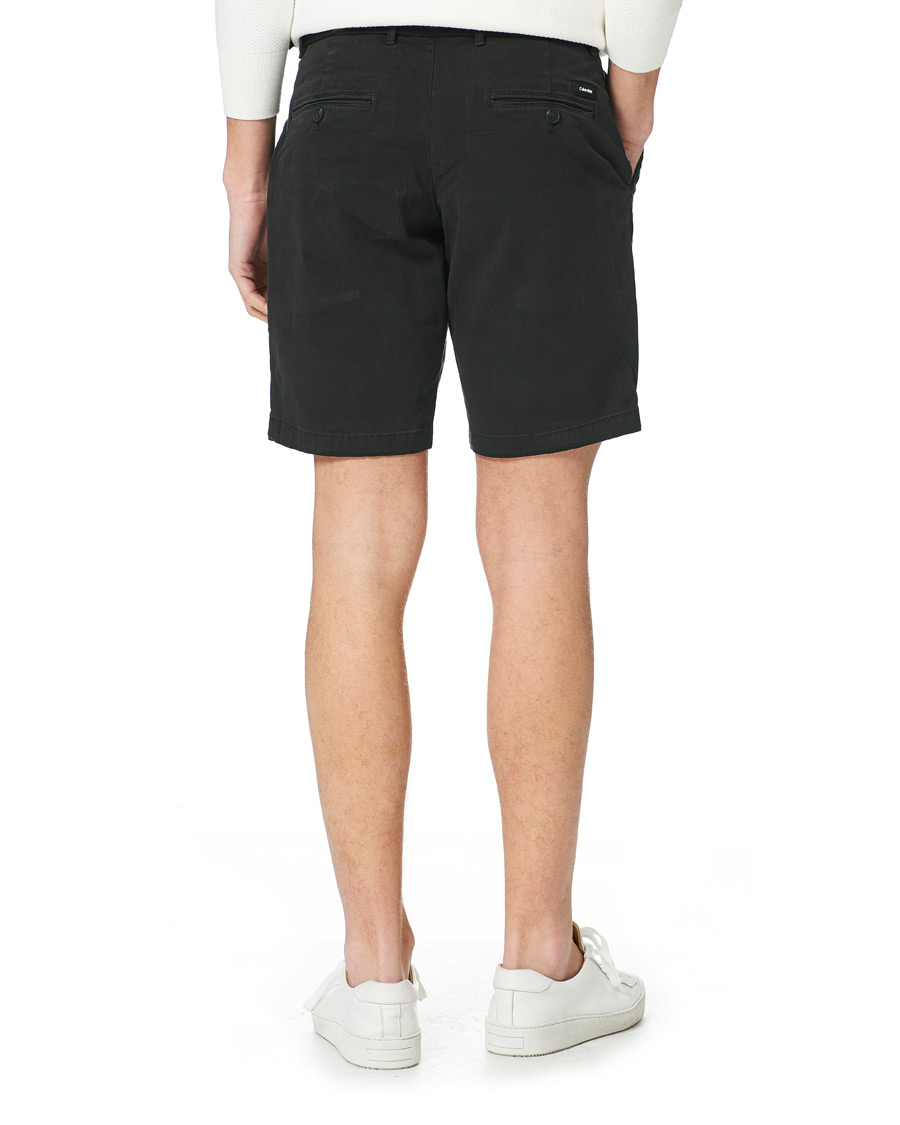 Herre | Shorts | Calvin Klein | Garment Dyed Belted Shorts Black