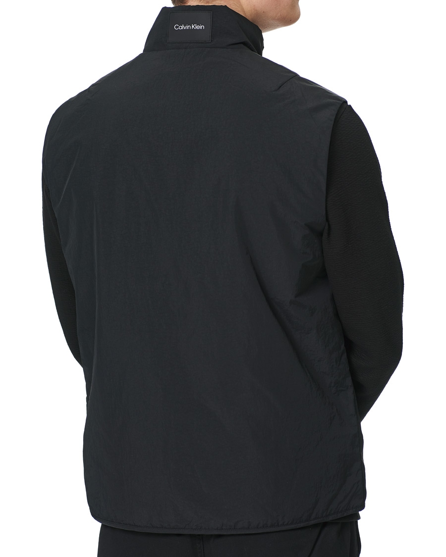 Herre | Jakker | Calvin Klein | Crinkle Nylon Vest Black