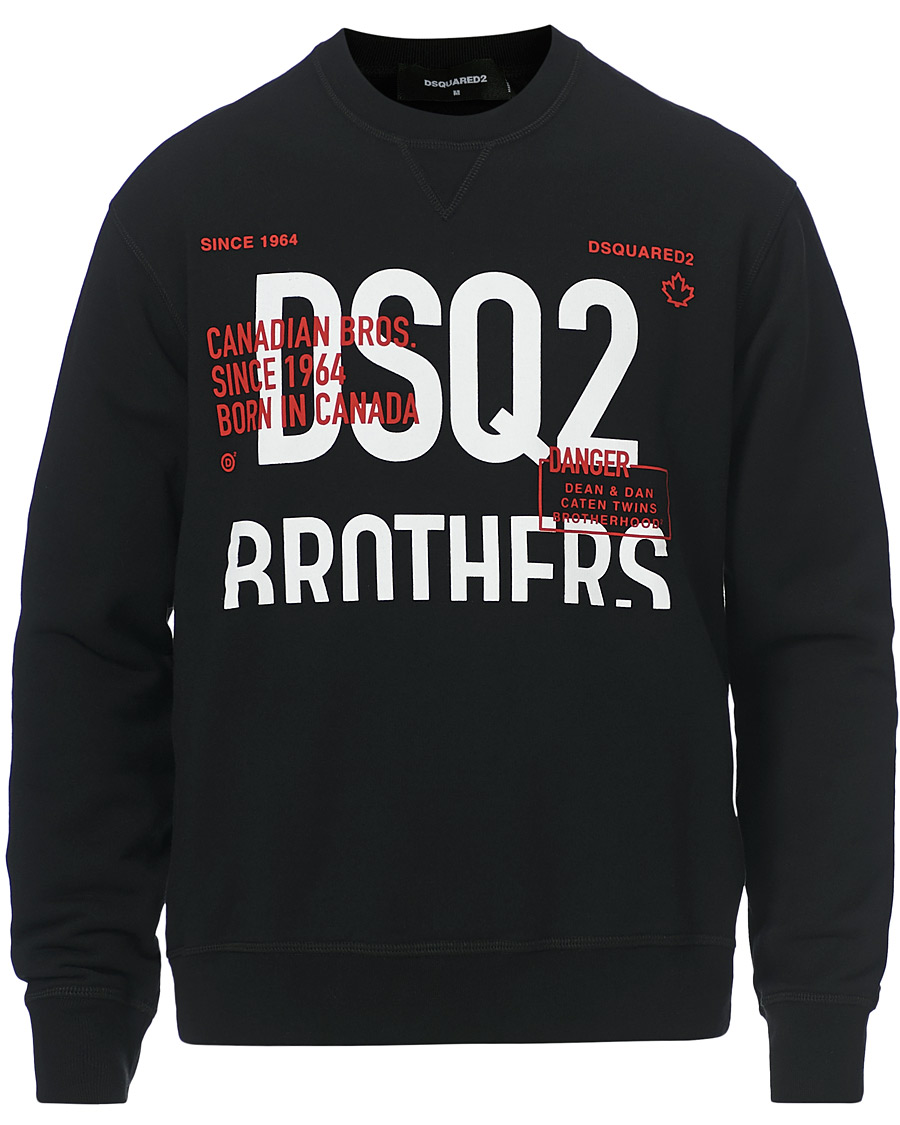 Herre | Trøjer | Dsquared2 | Brothers Sweatshirt Black