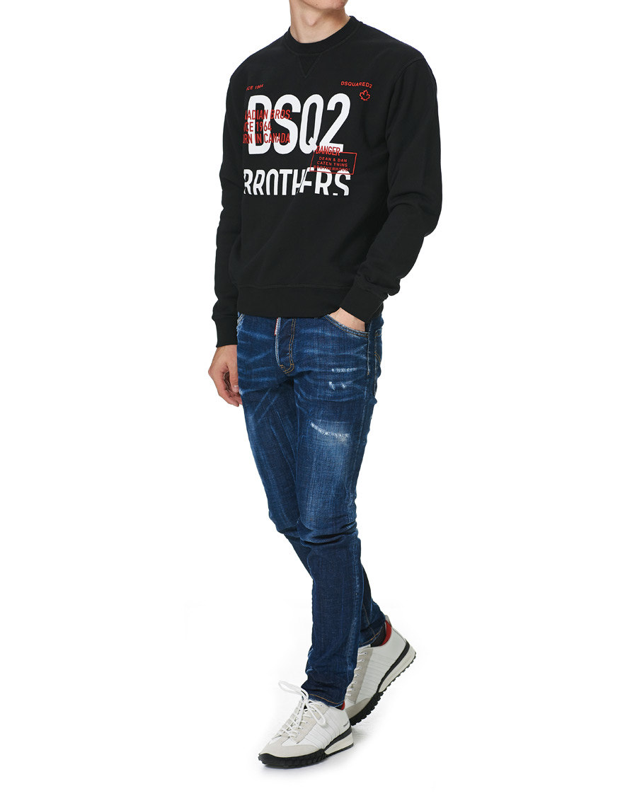 Herre | Trøjer | Dsquared2 | Brothers Sweatshirt Black