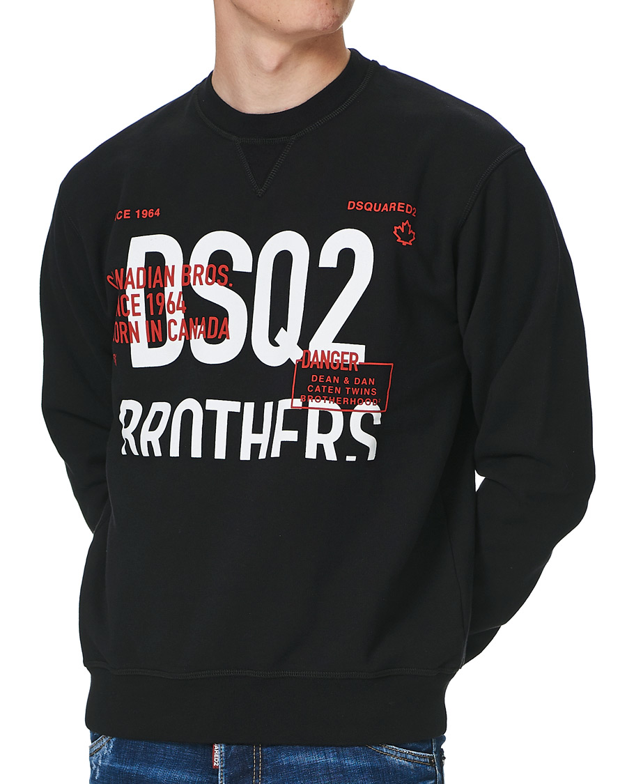 Herre | Trøjer | Dsquared2 | Brothers Sweatshirt Black