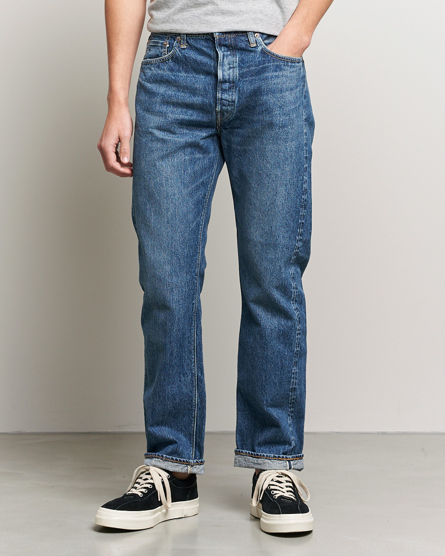 Herre | Straight leg | orSlow | Straight Fit 105 Selvedge Jeans 2 Year Wash