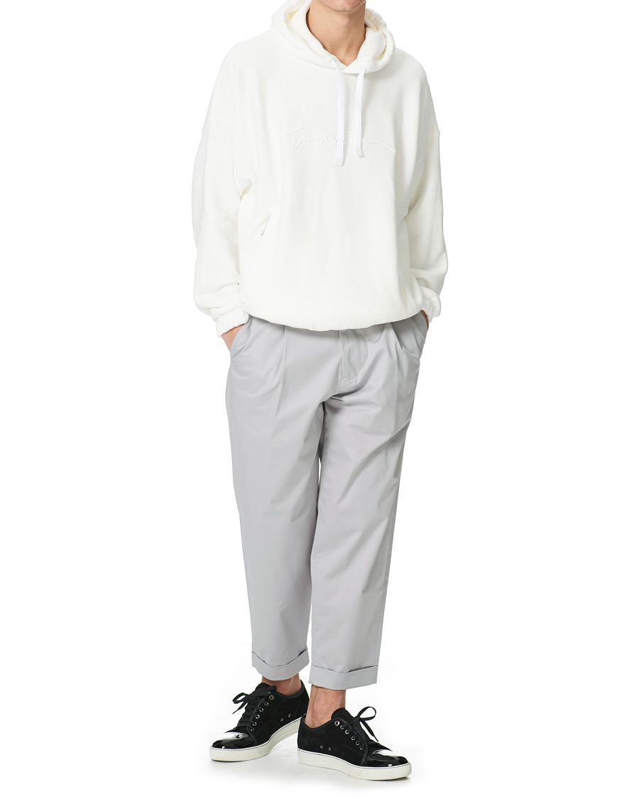 Herre | Bukser | Giorgio Armani | Tapered Cotton Trousers Light Grey