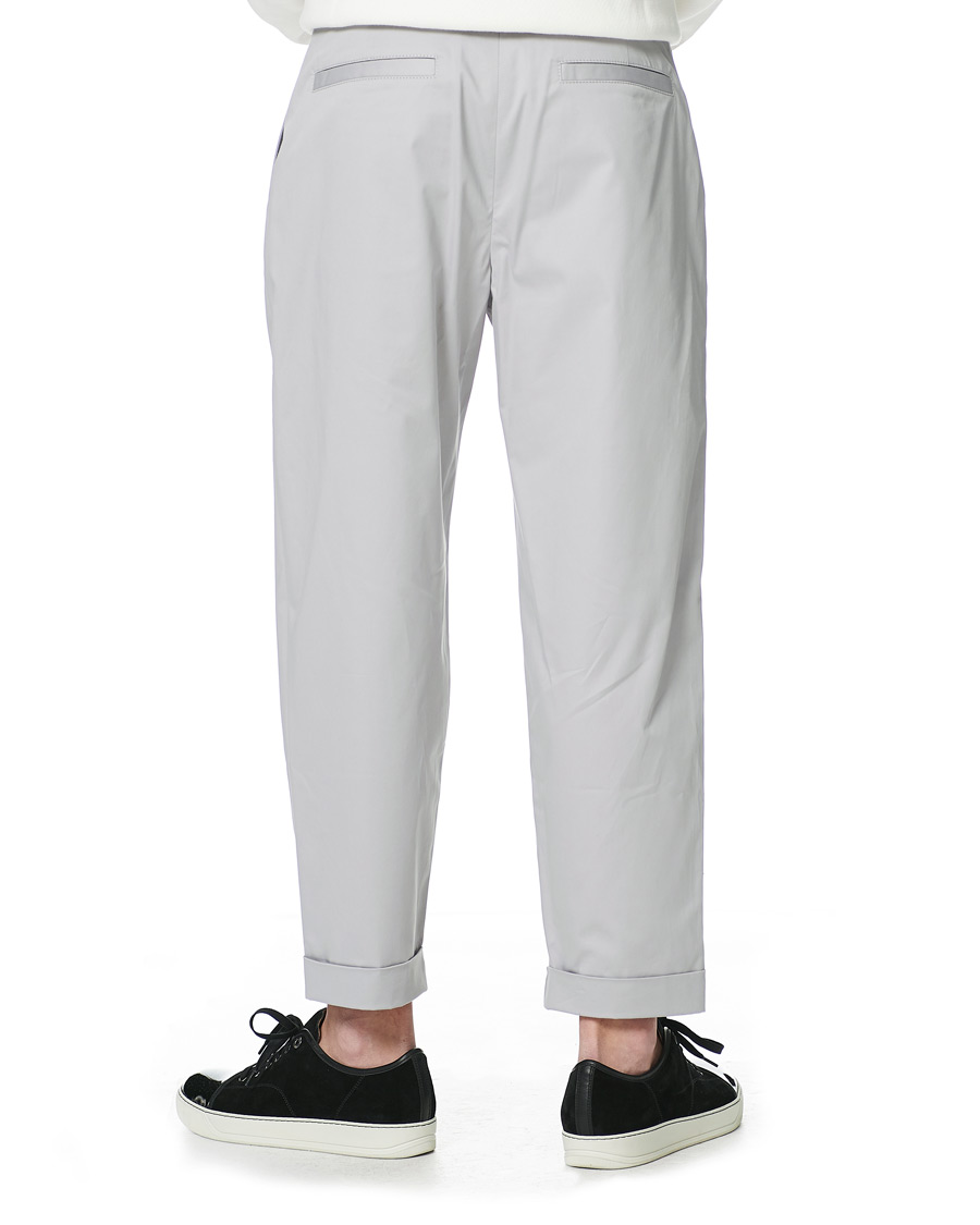 Herre | Bukser | Giorgio Armani | Tapered Cotton Trousers Light Grey