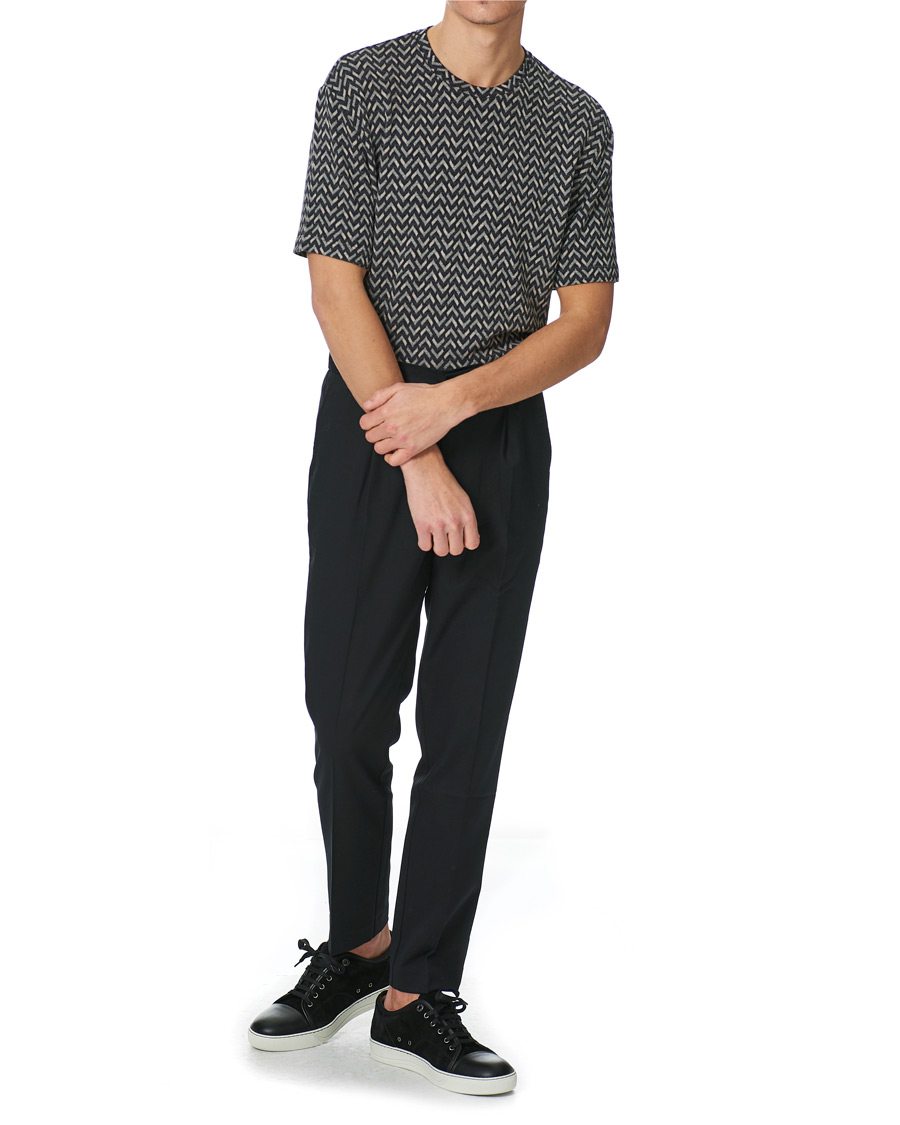 Herre | T-Shirts | Giorgio Armani | Jersey Chevron T-Shirt Navy