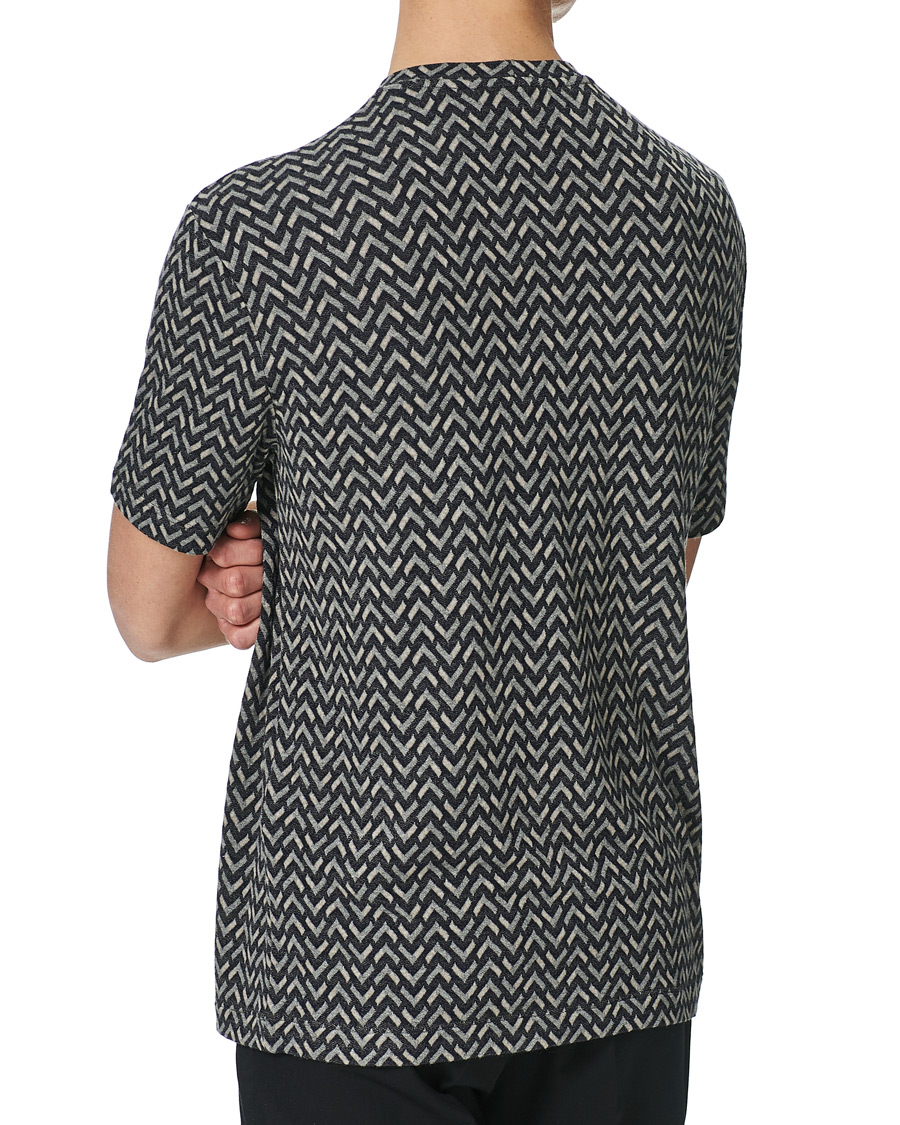 Herre | T-Shirts | Giorgio Armani | Jersey Chevron T-Shirt Navy