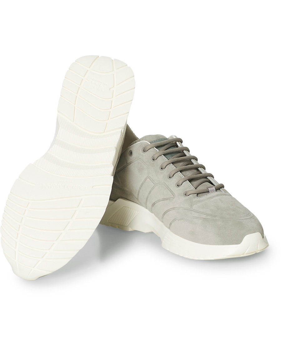Herre | Giorgio Armani Hydro Running Sneaker Grey | Giorgio Armani | Hydro Running Sneaker Grey