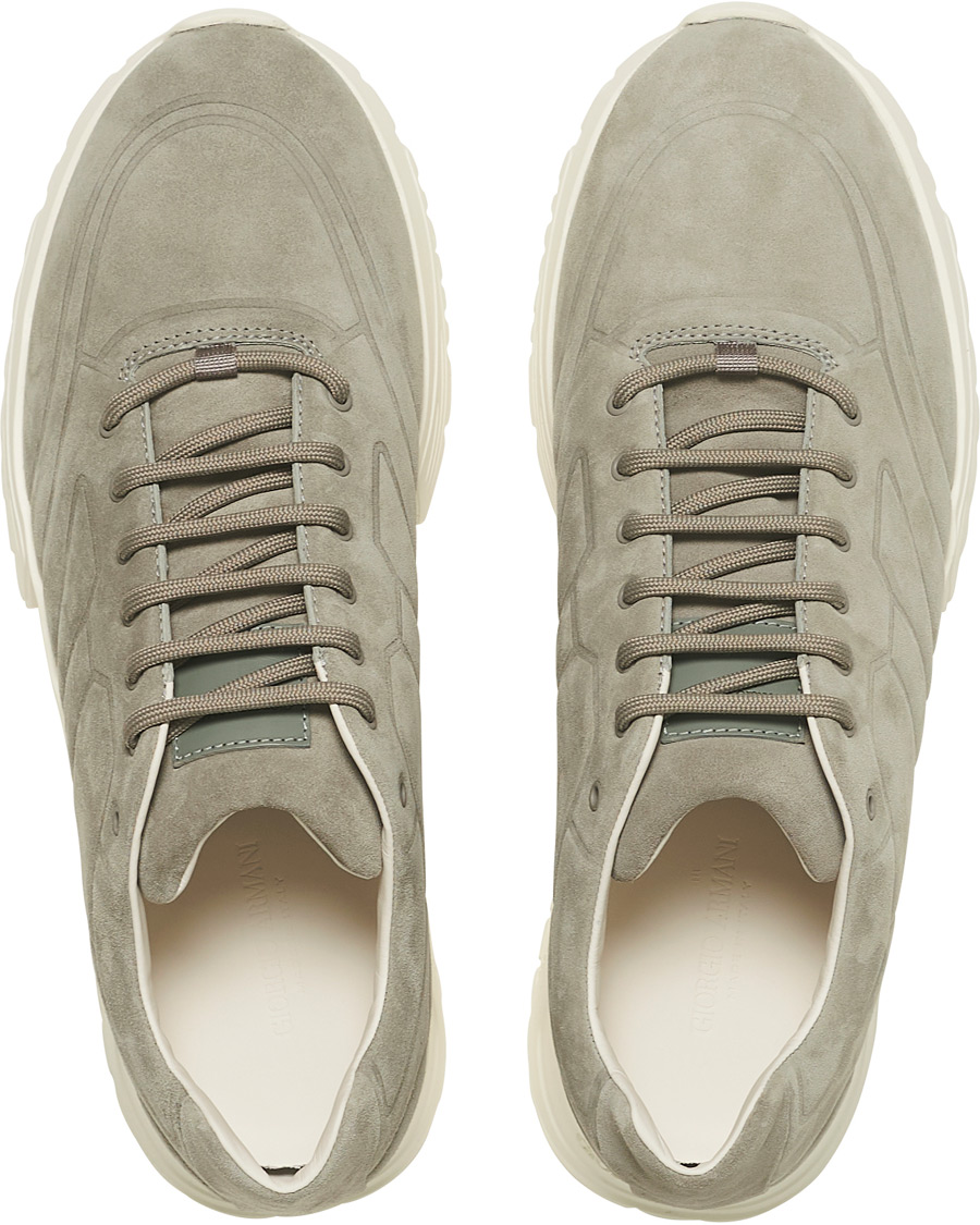 Herre | Giorgio Armani Hydro Running Sneaker Grey | Giorgio Armani | Hydro Running Sneaker Grey