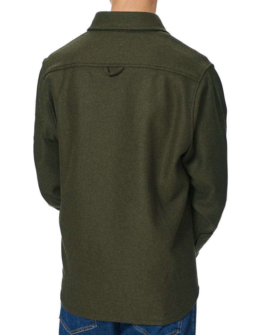 Herre | Skjorter | A.P.C. | Basile Wool Shirt Jacket Olive