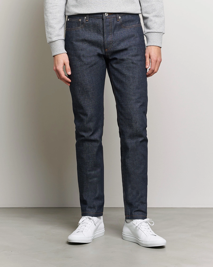 Herre | Blå jeans | A.P.C. | Petit New Standard Jeans Dark Indigo