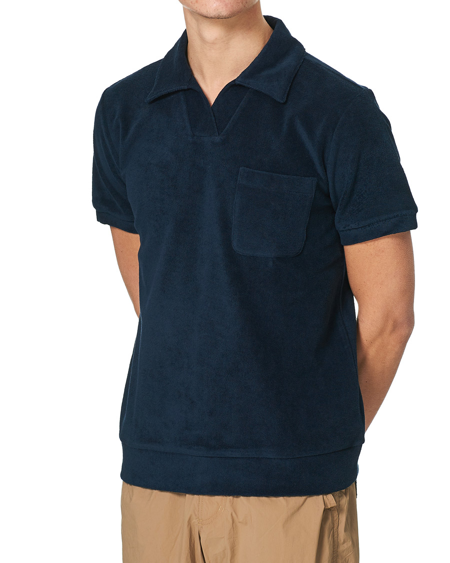 Herre | Polotrøjer | A.P.C. | Agustino Short Sleeve Terry Polo Navy
