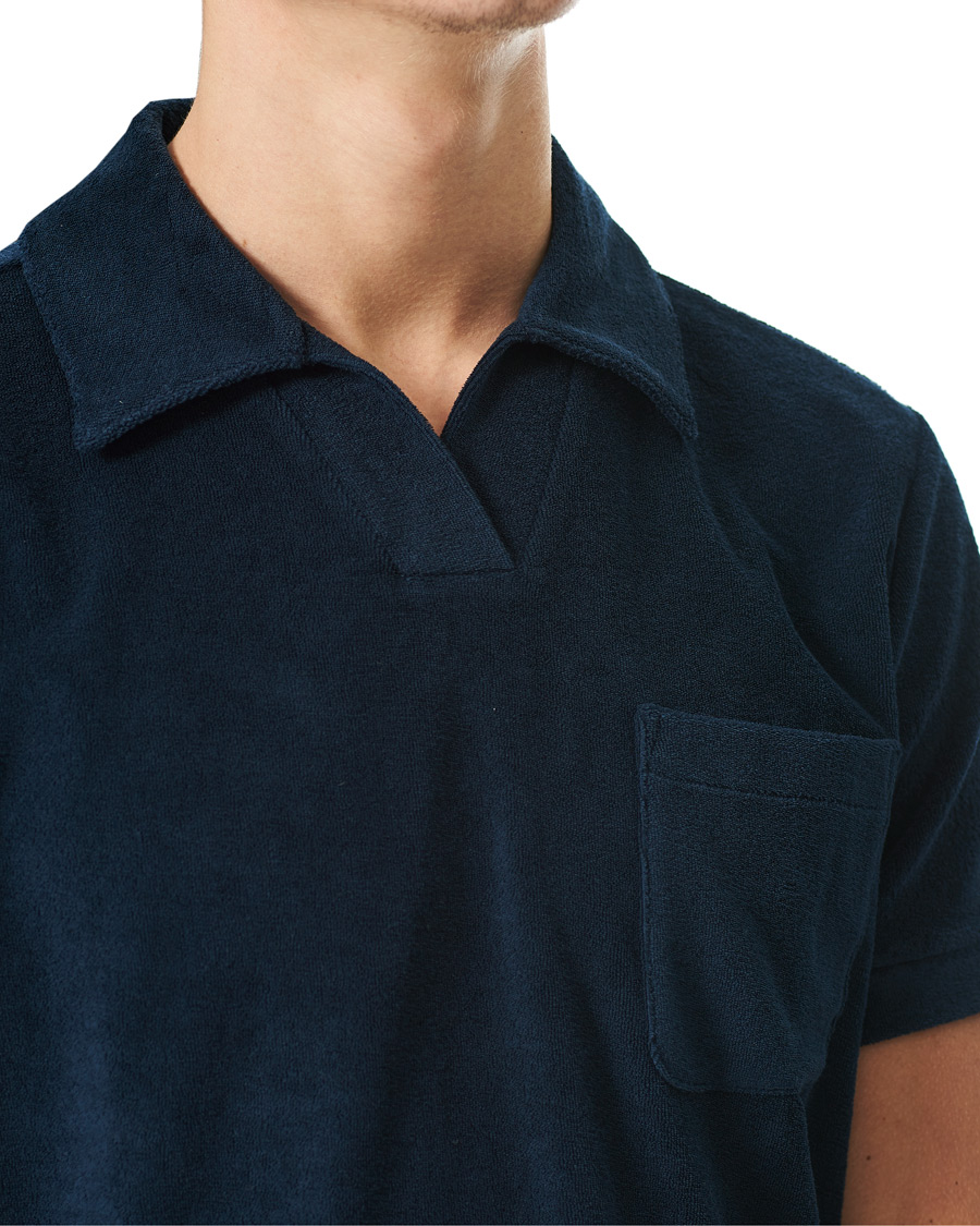 Herre | Polotrøjer | A.P.C. | Agustino Short Sleeve Terry Polo Navy