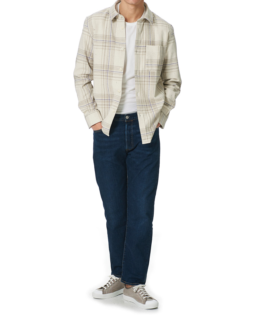 Herre | Skjorter | A.P.C. | Trek Checked Overshirt Beige