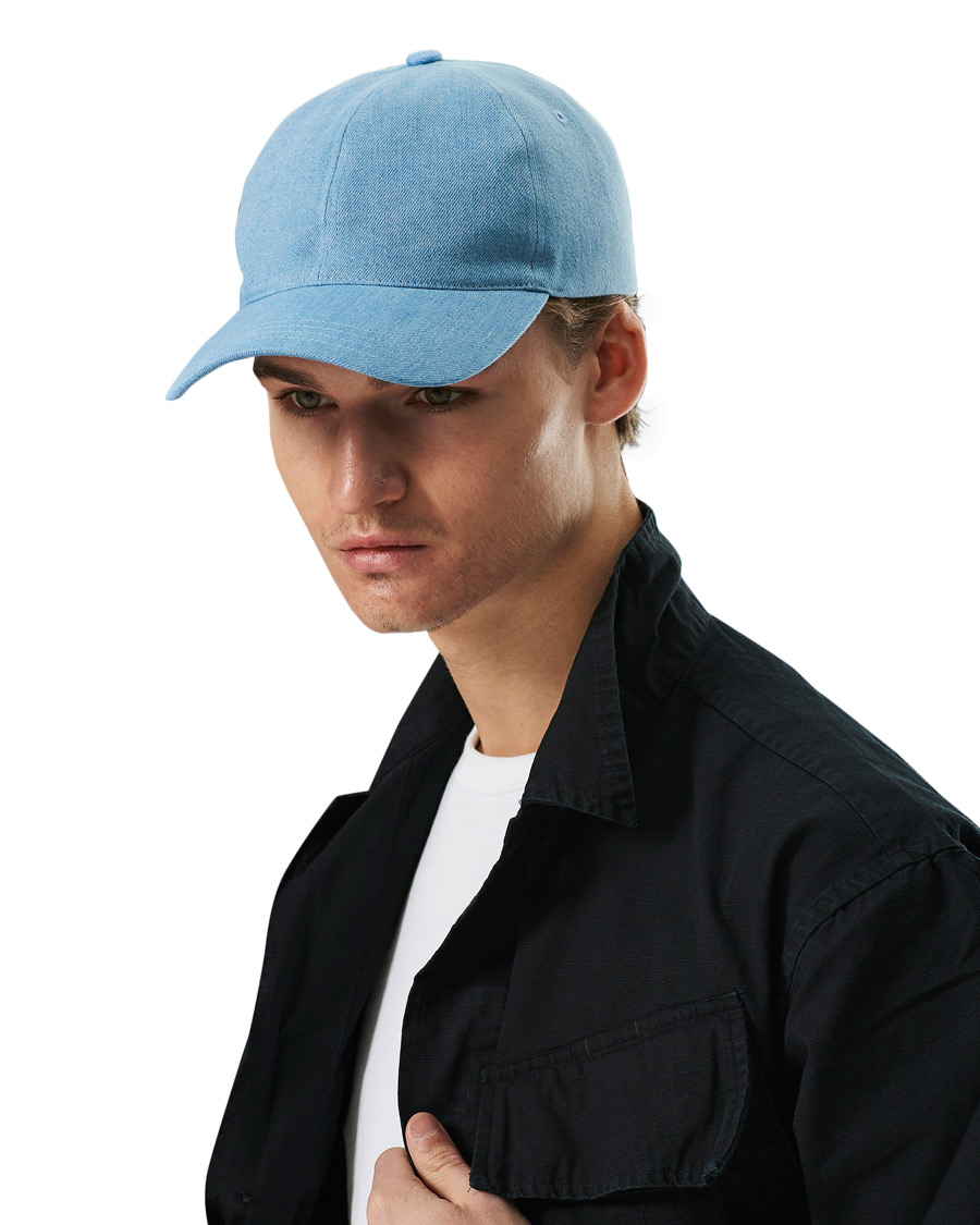 Herre | A.P.C. Charlie Baseball Cap Washed Indigo | A.P.C. | Charlie Baseball Cap Washed Indigo