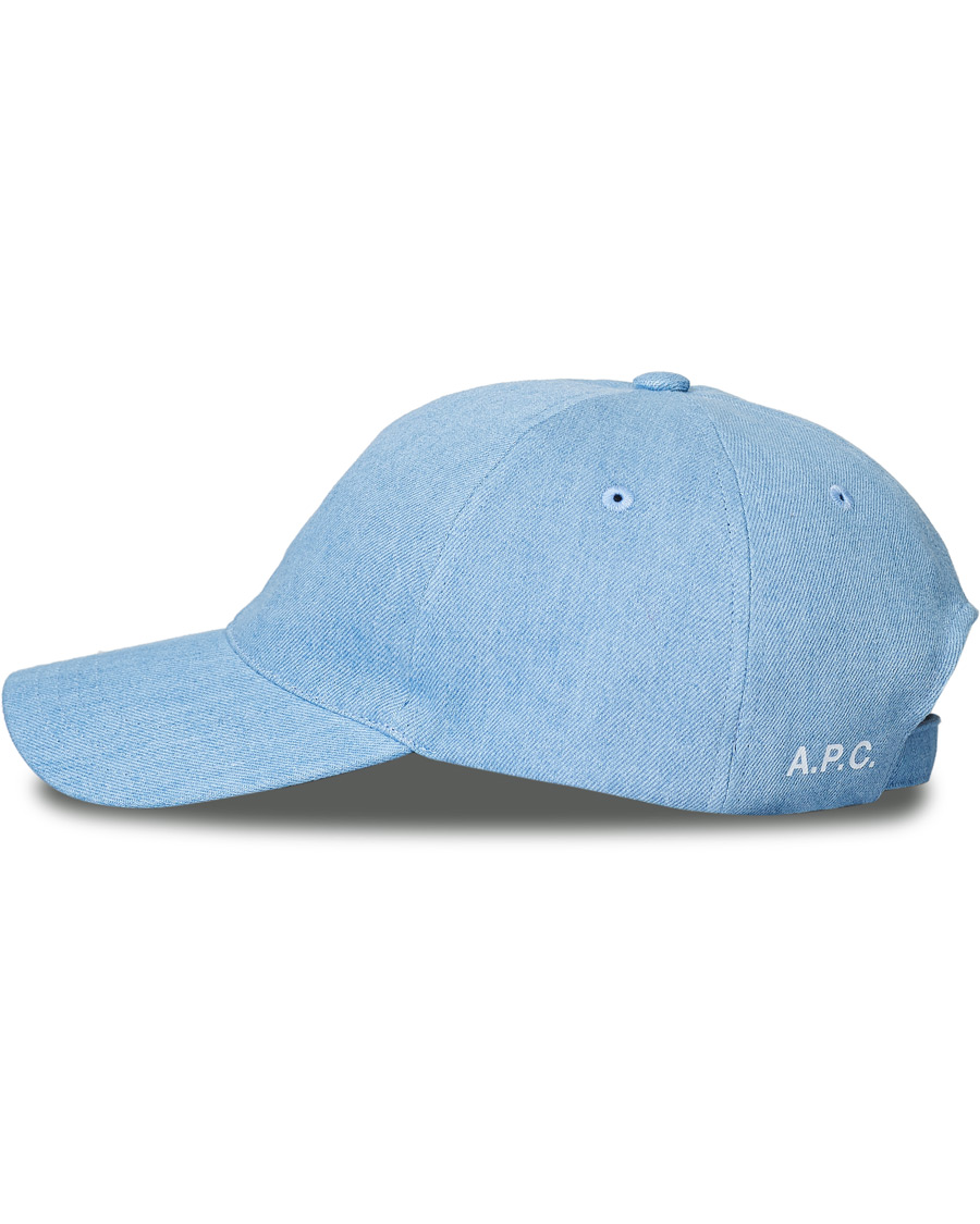Herre | A.P.C. Charlie Baseball Cap Washed Indigo | A.P.C. | Charlie Baseball Cap Washed Indigo