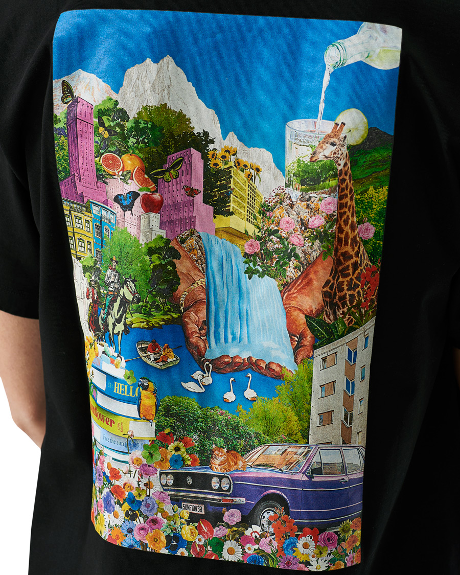 Herre | T-Shirts | Sunflower | Heavy Collage Tee Black