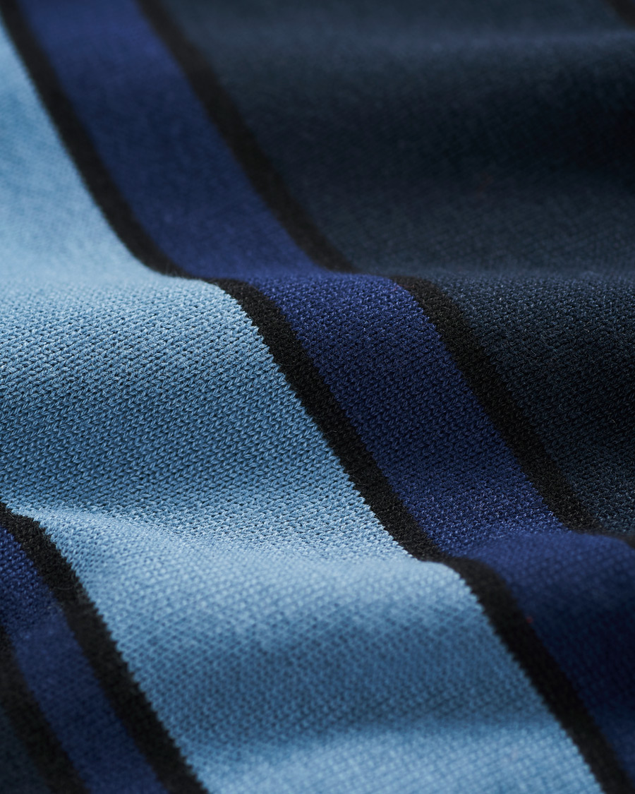 Herre | Trøjer | Lyle & Scott | Stripe Cardigan Slate Blue/Navy