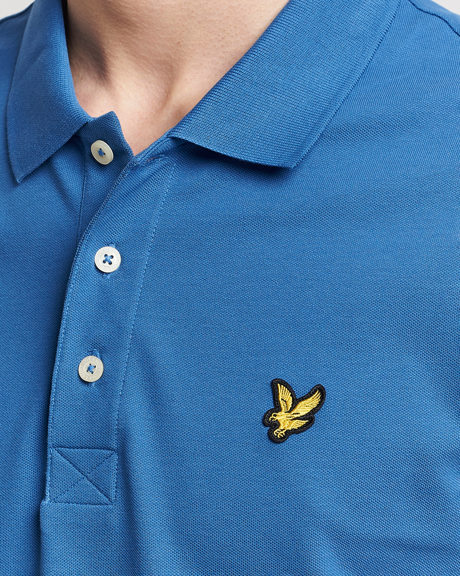 Herre | Polotrøjer | Lyle & Scott | Plain Pique Polo Spring Blue