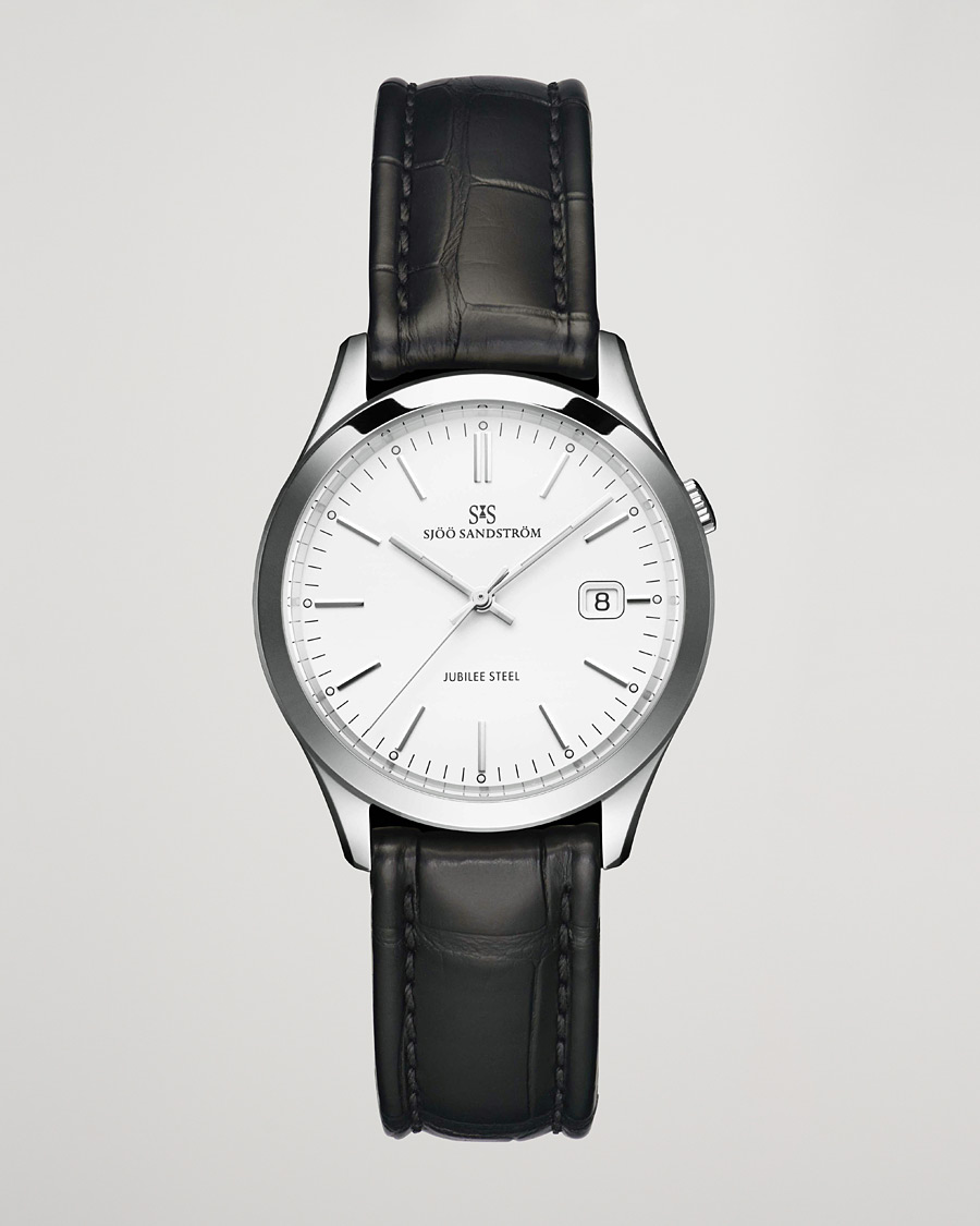 Herre |  | Sjöö Sandström | Jubilee Steel Quartz 40mm White/Black Calf