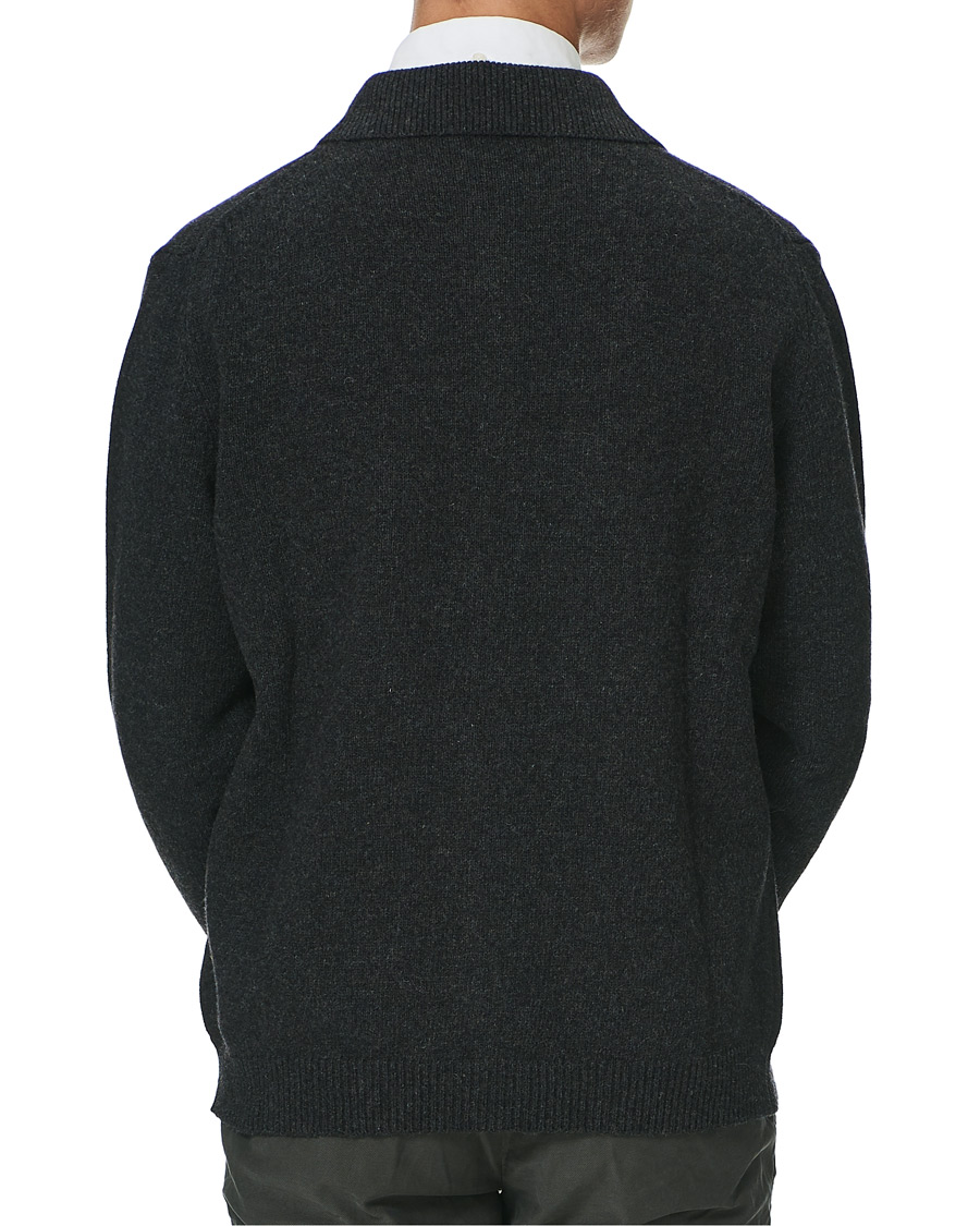 Herre | Trøjer | Oscar Jacobson | Logan Wool Cardigan Charcoal