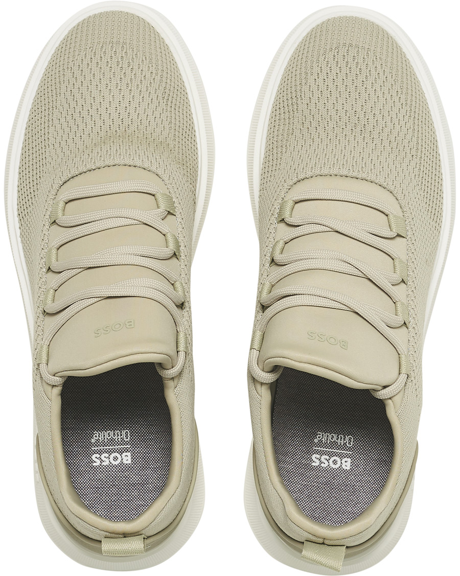Herre | BOSS Bulton Running Mesh Sneaker Beige | BOSS BLACK | BOSS Bulton Running Mesh Sneaker Beige