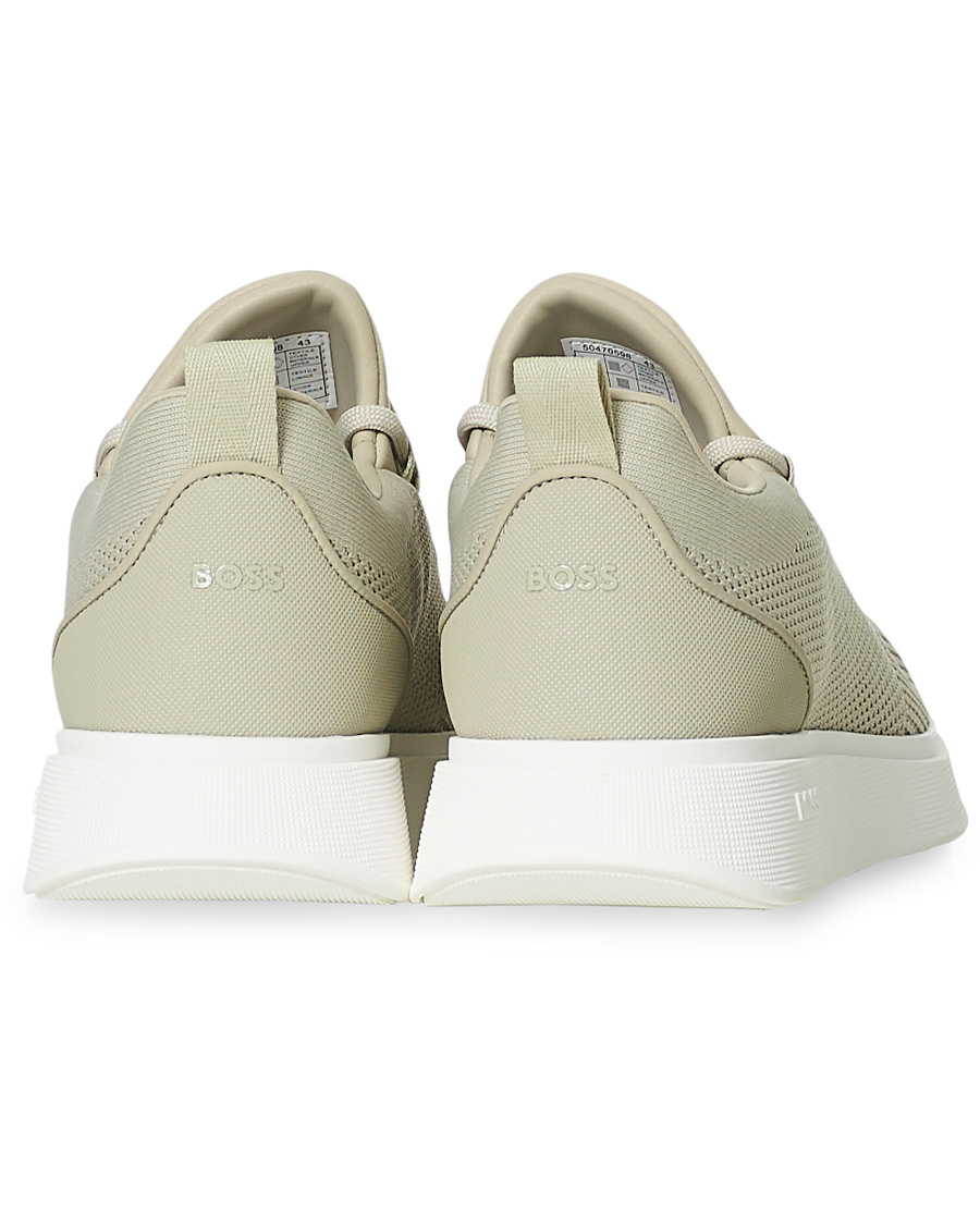 Herre | BOSS Bulton Running Mesh Sneaker Beige | BOSS BLACK | BOSS Bulton Running Mesh Sneaker Beige