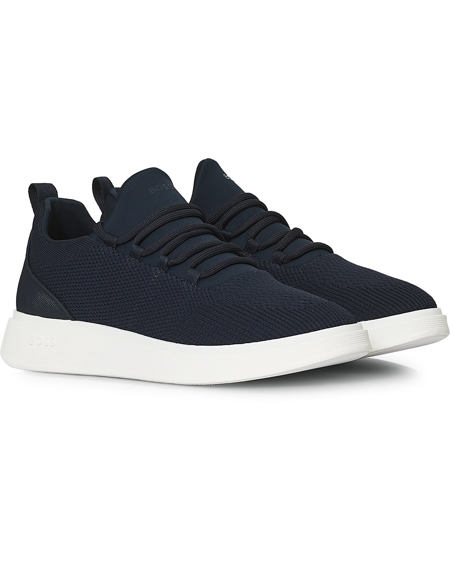 Herre | BOSS Bulton Running Mesh Sneaker Navy | BOSS BLACK | BOSS Bulton Running Mesh Sneaker Navy