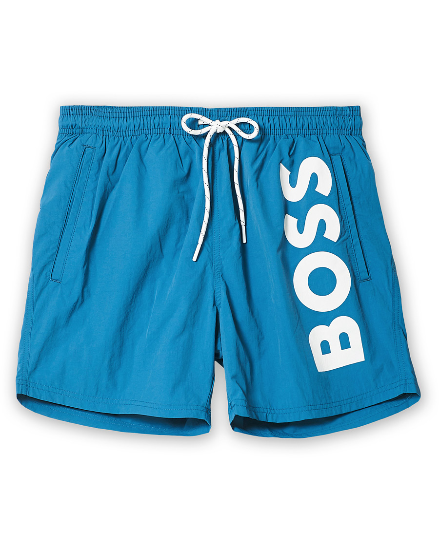 Herre | Badebukser | BOSS BLACK | BOSS Octopus Logo Swimtrunks Open Green