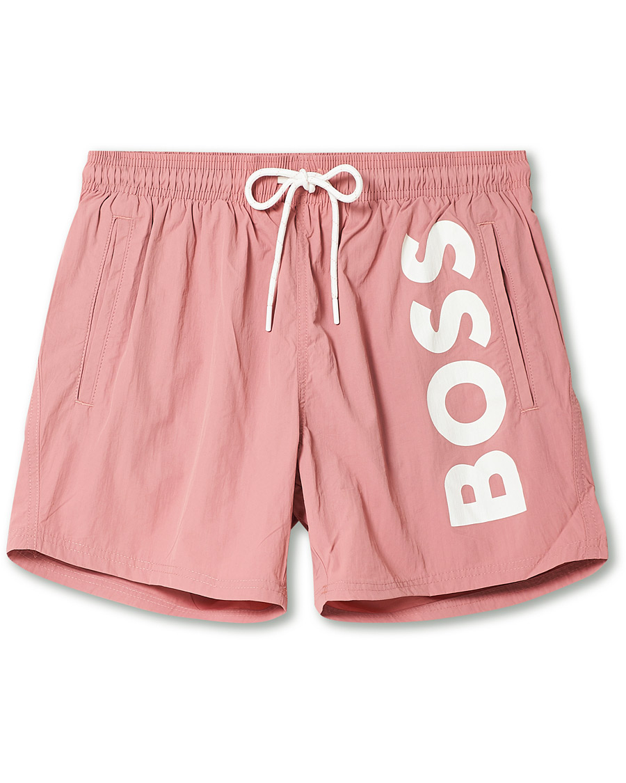 Herre | Badebukser | BOSS BLACK | BOSS Octopus Logo Swimtrunks Open Pink
