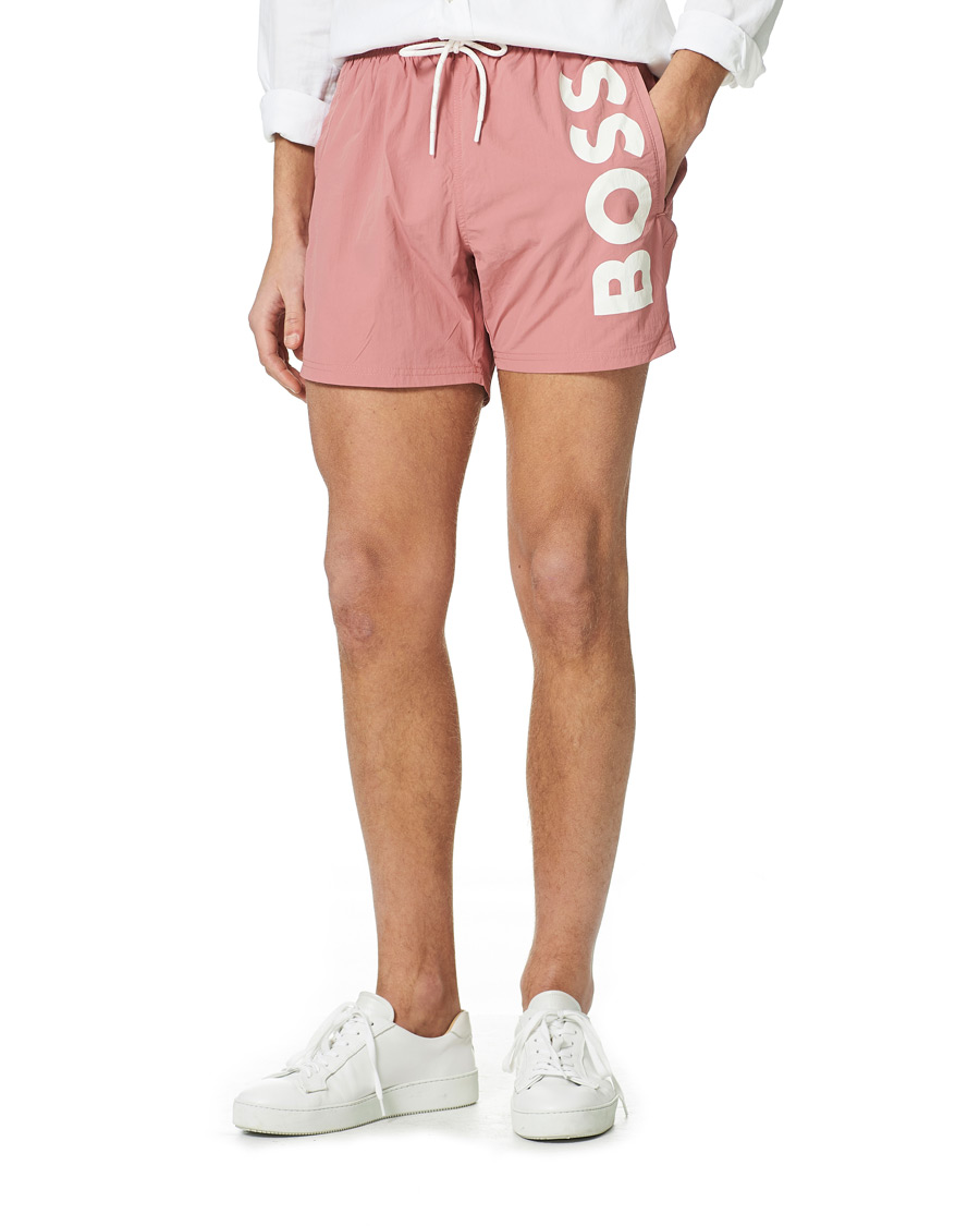Herre | Badebukser | BOSS BLACK | BOSS Octopus Logo Swimtrunks Open Pink