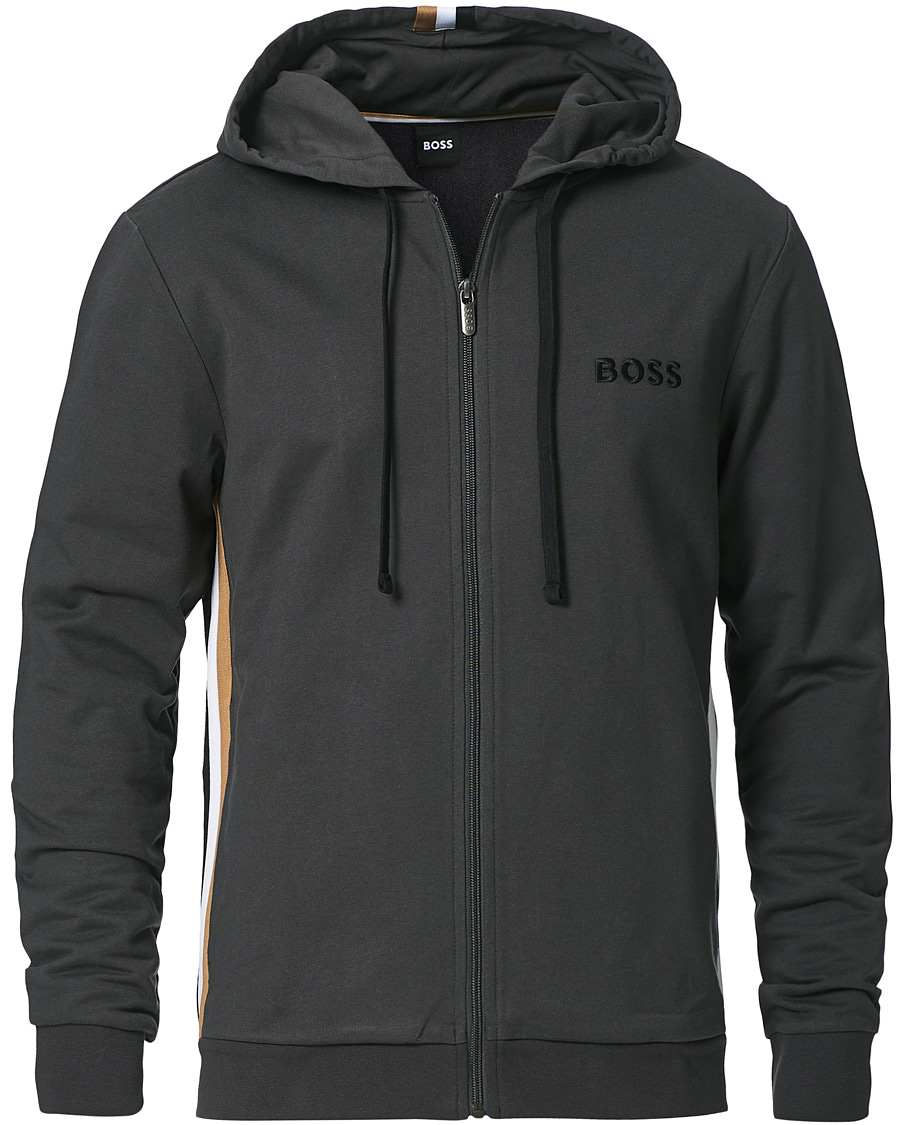 Herre | Trøjer | BOSS BLACK | BOSS Heritage Tracksuit Full-Zip Hoodie Dark Grey