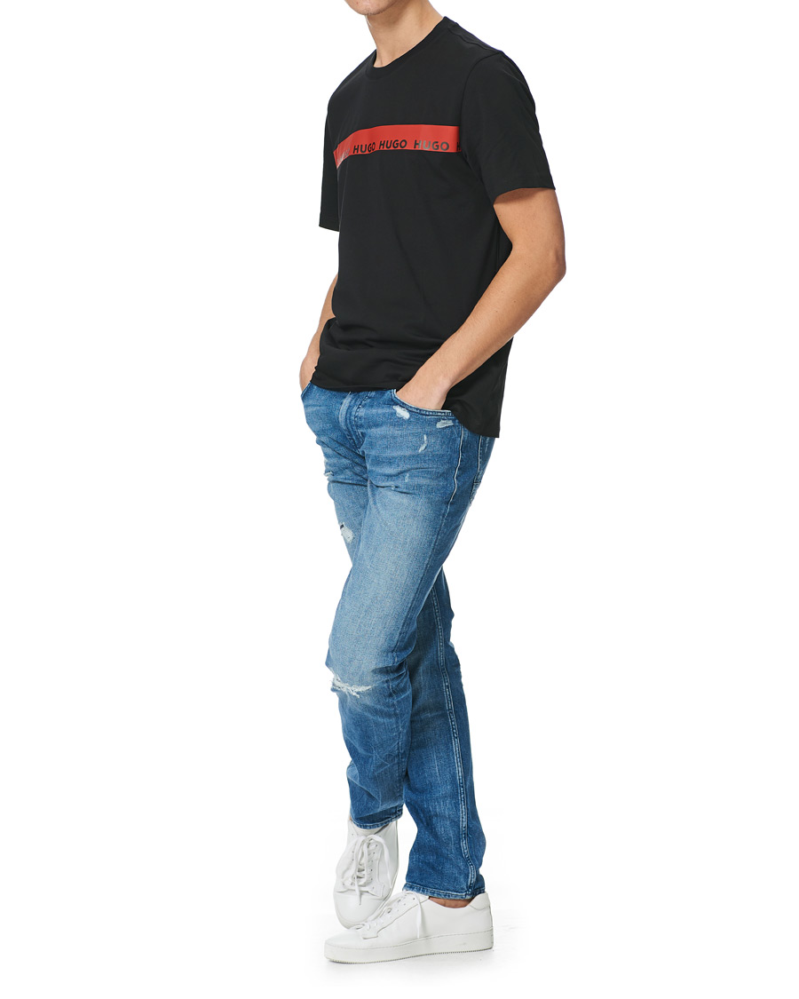 Herre | T-Shirts | HUGO | Diziano Logo Crew Neck Tee Black