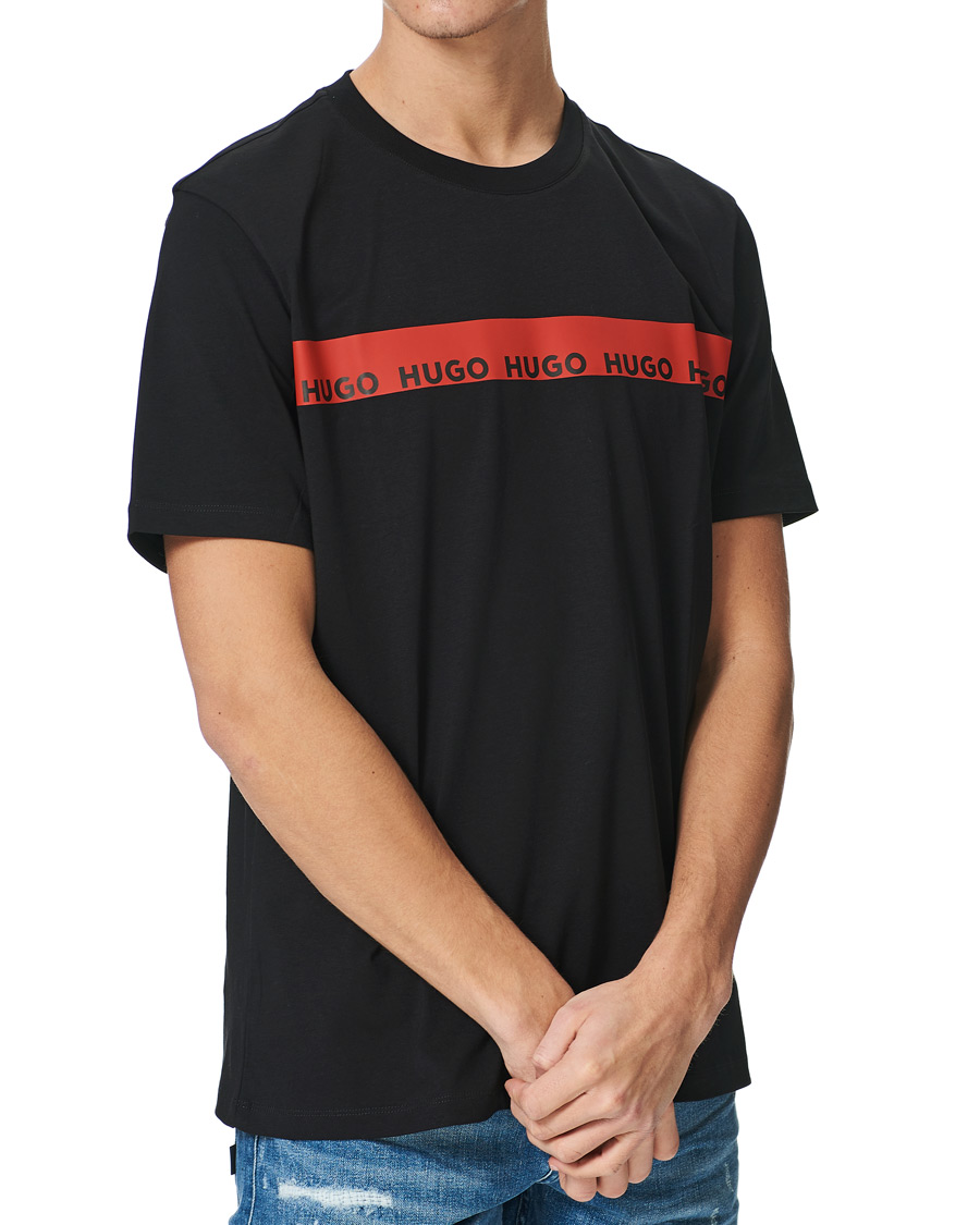Herre | T-Shirts | HUGO | Diziano Logo Crew Neck Tee Black